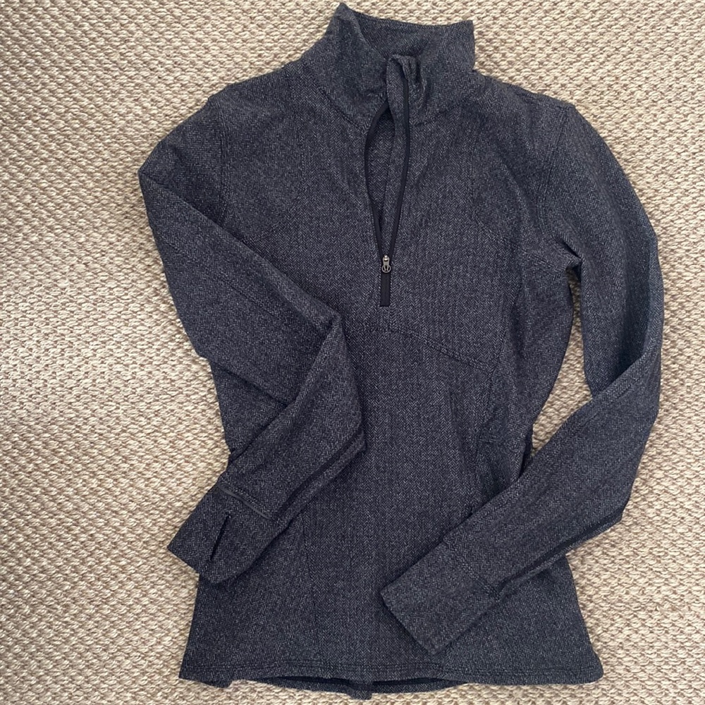 LULULEMON HERRINGBONE QUARTER ZIP